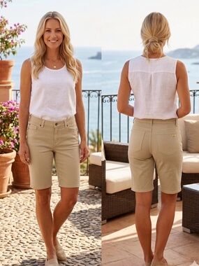 Michael Kors Neutral Tan Bermuda Shorts